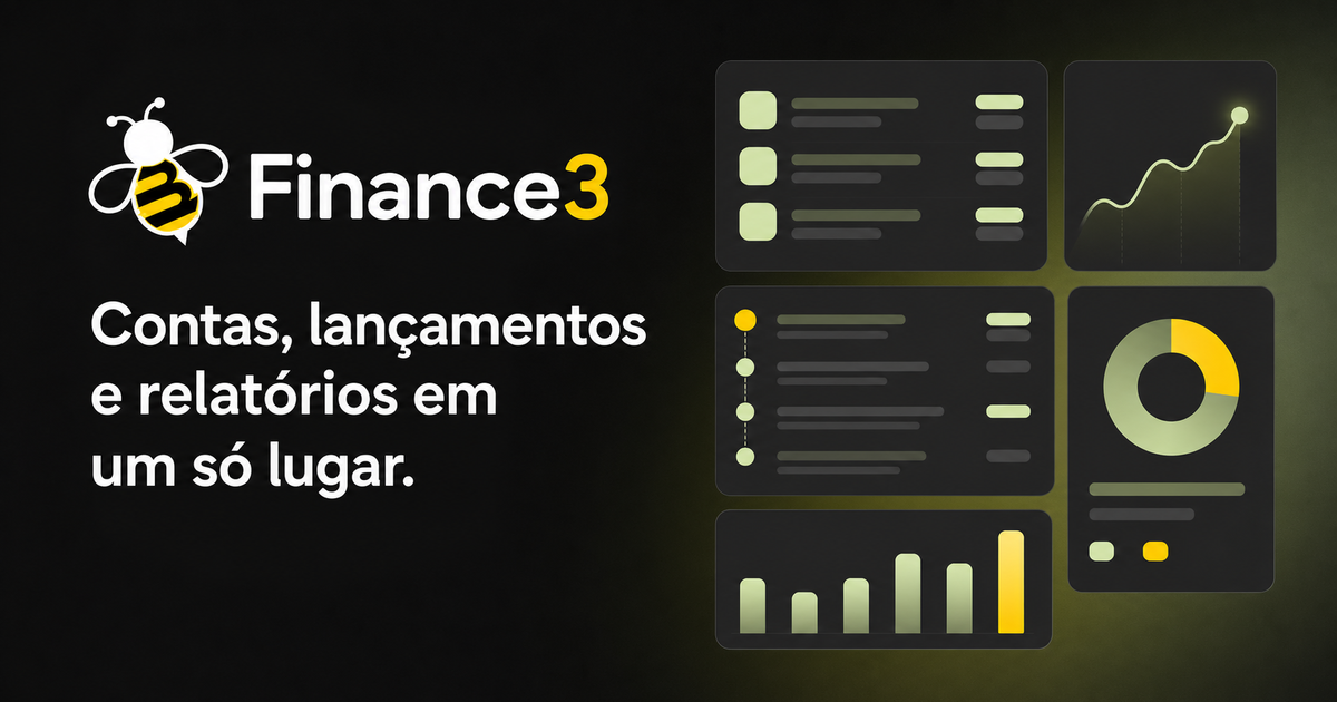 Finance3, controle financeiro para sua organização